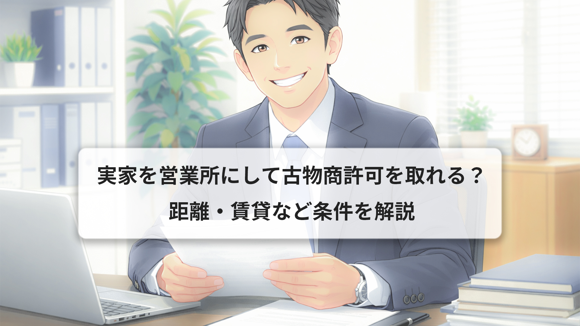 実家を営業所にして古物商許可を取れる？距離・賃貸など条件を解説