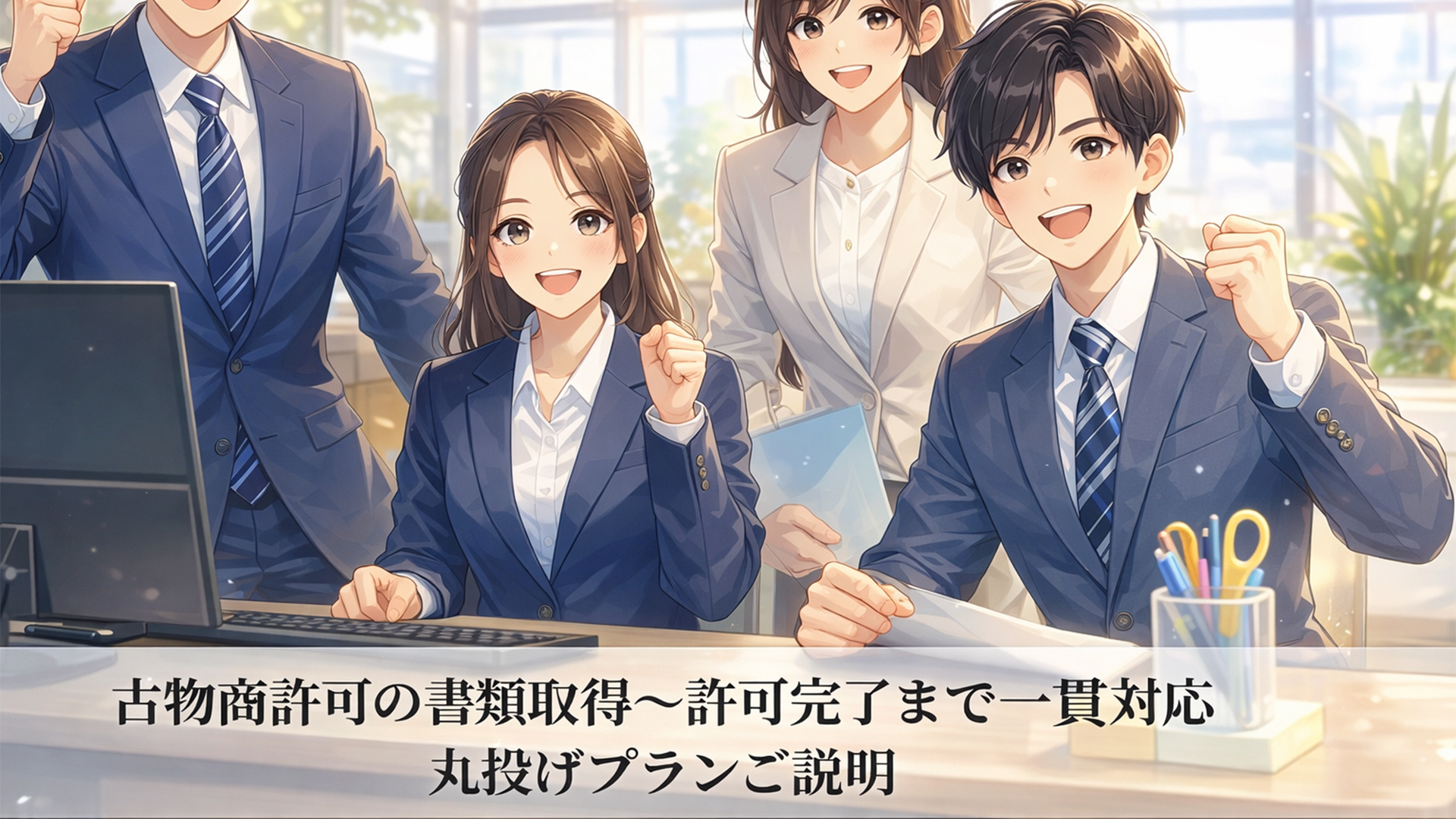 丸投げプラン｜古物商許可の書類の取得・作成～許可完了まで一貫対応｜不許可全額返金保証有