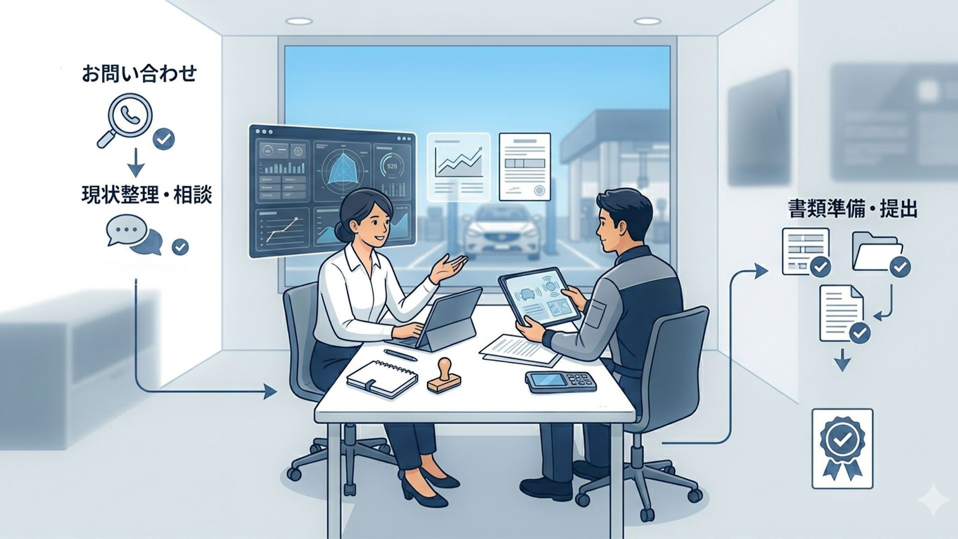 特定整備認証に関するご相談の流れ