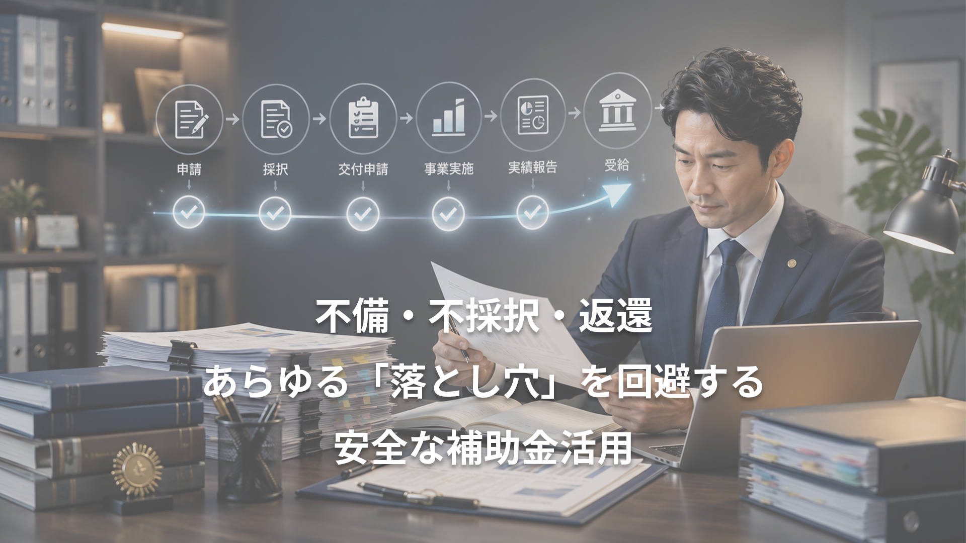 補助金申請サポート|採択後の返金リスク回避-実績報告代行|中小零細企業支援