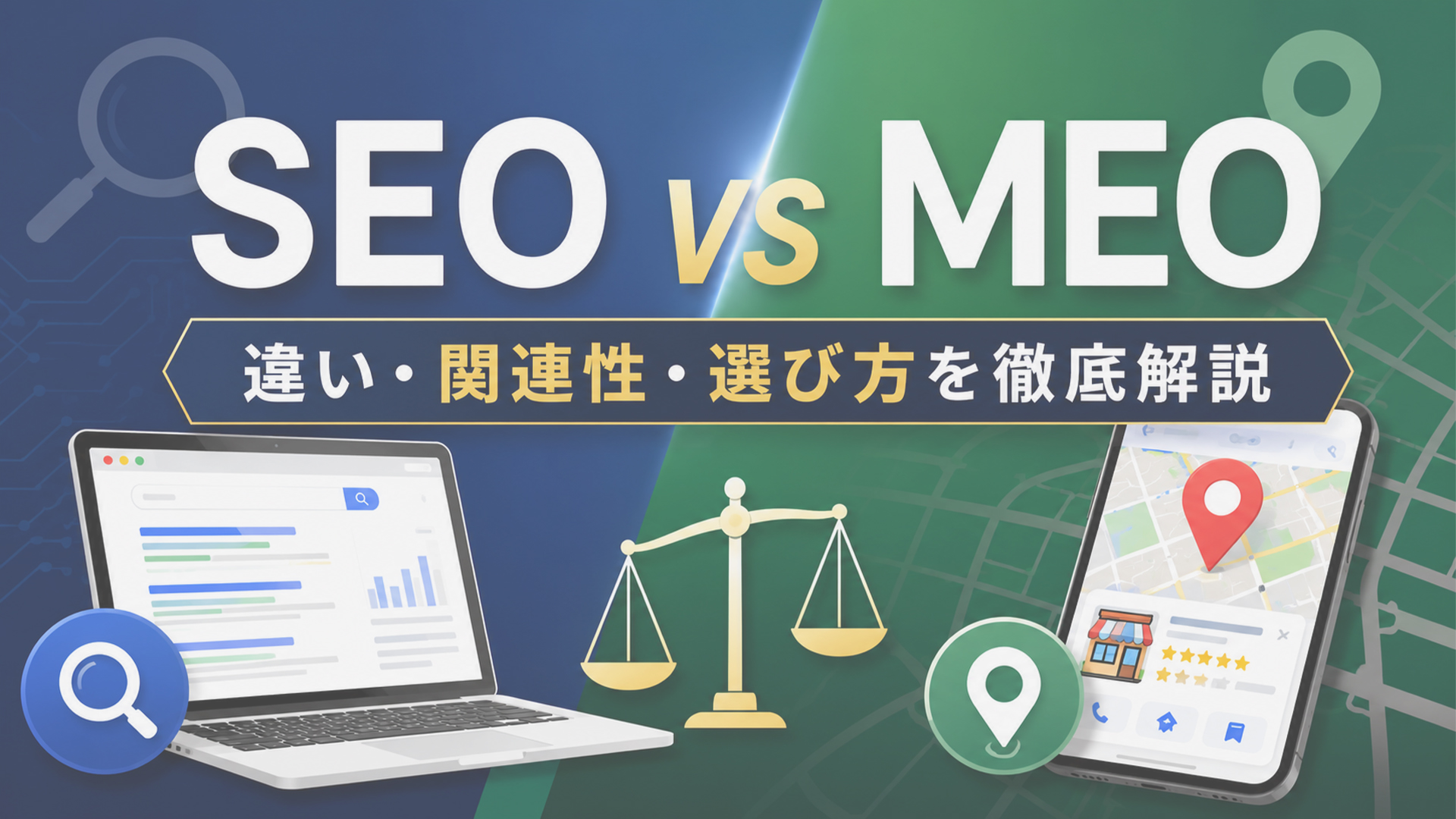 SEOとMEOの違い- 定義・目的・関連性別に網羅的に解説