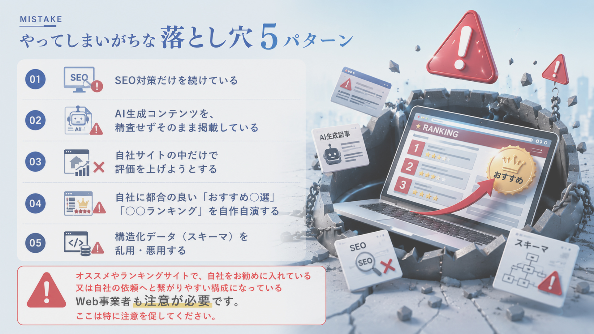 AIに紹介されないやってしまいがちな落とし穴5パターン