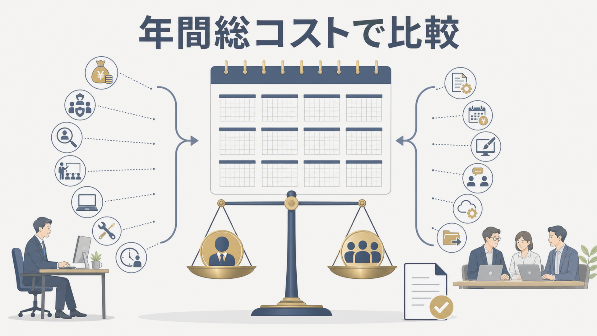 月額ではなく年間総コストで比べる