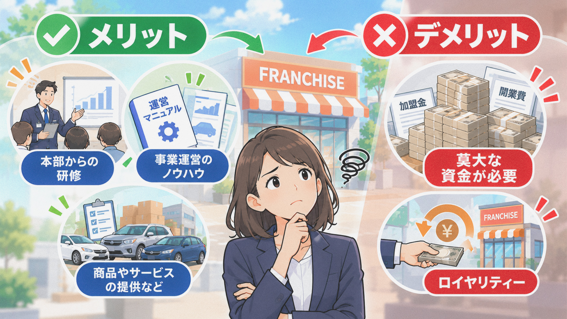 経験不足を補うためのフランチャイズ（FC）活用